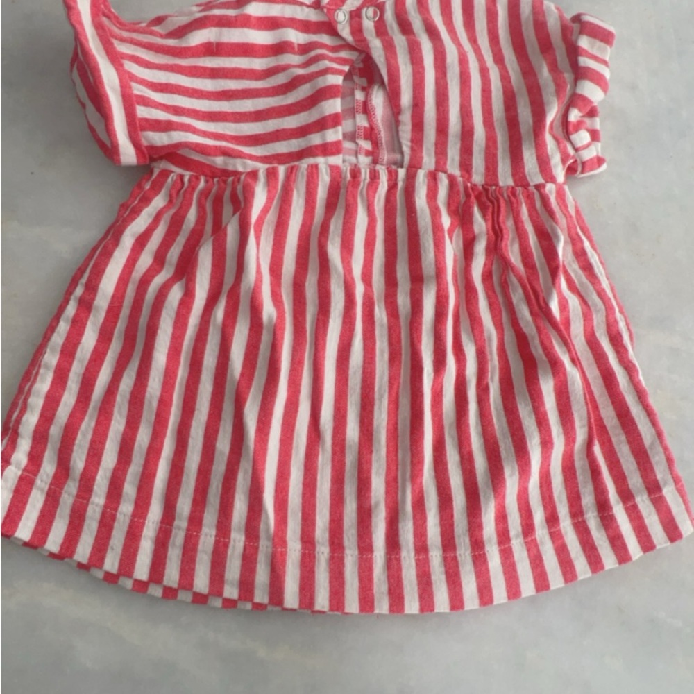 Zara - Red/White Striped Dress - Picture 5 of 5